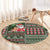 Hawaii Mele Kalikimaka Round Carpet Aloha and Christmas Elements Patchwork Green Style LT03 - Polynesian Pride