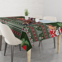 Hawaii Mele Kalikimaka Tablecloth Aloha and Christmas Elements Patchwork Green Style LT03 - Polynesian Pride