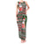 Hawaii Mele Kalikimaka Tank Maxi Dress Aloha and Christmas Elements Patchwork Green Style LT03 Women Green - Polynesian Pride