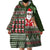 Hawaii Mele Kalikimaka Wearable Blanket Hoodie Aloha and Christmas Elements Patchwork Green Style LT03 - Polynesian Pride