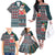 Hawaii Mele Kalikimaka Family Matching Off Shoulder Long Sleeve Dress and Hawaiian Shirt Aloha and Christmas Elements Patchwork Turquoise Style LT03 - Polynesian Pride