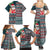 Hawaii Mele Kalikimaka Family Matching Summer Maxi Dress and Hawaiian Shirt Aloha and Christmas Elements Patchwork Turquoise Style LT03 - Polynesian Pride