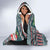 Hawaii Mele Kalikimaka Hooded Blanket Aloha and Christmas Elements Patchwork Turquoise Style LT03 - Polynesian Pride