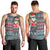 Hawaii Mele Kalikimaka Men Tank Top Aloha and Christmas Elements Patchwork Turquoise Style LT03 - Polynesian Pride