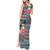 Hawaii Mele Kalikimaka Tank Maxi Dress Aloha and Christmas Elements Patchwork Turquoise Style LT03 - Polynesian Pride