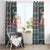 Hawaii Mele Kalikimaka Window Curtain Aloha and Christmas Elements Patchwork Turquoise Style LT03 - Polynesian Pride