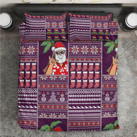 Hawaii Mele Kalikimaka Bedding Set Aloha and Christmas Elements Patchwork Pink Style LT03 Pink - Polynesian Pride