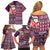 Hawaii Mele Kalikimaka Family Matching Off Shoulder Short Dress and Hawaiian Shirt Aloha and Christmas Elements Patchwork Pink Style LT03 - Polynesian Pride