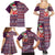 Hawaii Mele Kalikimaka Family Matching Summer Maxi Dress and Hawaiian Shirt Aloha and Christmas Elements Patchwork Pink Style LT03 - Polynesian Pride