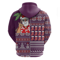 Hawaii Mele Kalikimaka Hoodie Aloha and Christmas Elements Patchwork Pink Style LT03 - Polynesian Pride