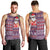 Hawaii Mele Kalikimaka Men Tank Top Aloha and Christmas Elements Patchwork Pink Style LT03 - Polynesian Pride