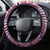 Hawaii Mele Kalikimaka Steering Wheel Cover Aloha and Christmas Elements Patchwork Pink Style