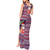 Hawaii Mele Kalikimaka Tank Maxi Dress Aloha and Christmas Elements Patchwork Pink Style LT03 - Polynesian Pride