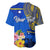 Personalised Nauru Independence Day Baseball Jersey Nauruan Tribal Flag Style LT03 - Polynesian Pride