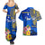 Personalised Nauru Independence Day Couples Matching Summer Maxi Dress and Hawaiian Shirt Nauruan Tribal Flag Style LT03 - Polynesian Pride