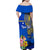 Personalised Nauru Independence Day Family Matching Off Shoulder Maxi Dress and Hawaiian Shirt Nauruan Tribal Flag Style LT03 - Polynesian Pride