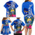 Personalised Nauru Coat of Arms Family Matching Long Sleeve Bodycon Dress and Hawaiian Shirt Tropical Flower Polynesian Pattern LT03 - Polynesian Pride