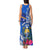 Personalised Nauru Coat of Arms Tank Maxi Dress Tropical Flower Polynesian Pattern LT03 - Polynesian Pride