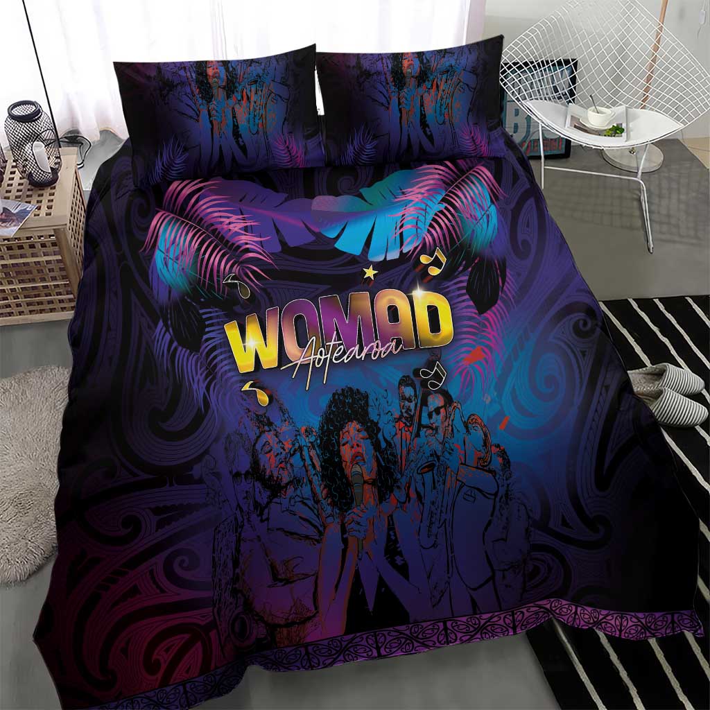 Aotearoa Arts Festival 2025 Bedding Set Maori Music Art Dance - Rhythmic Vibes