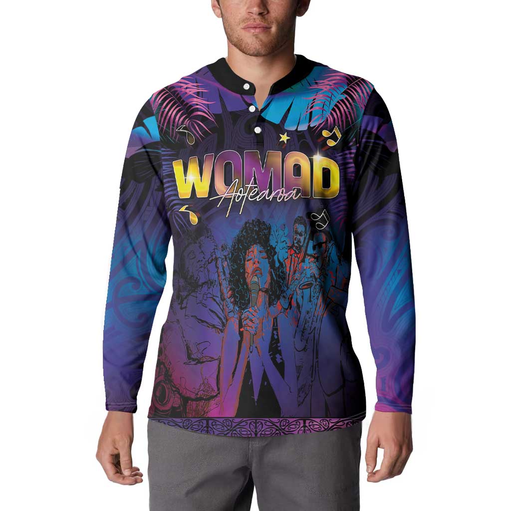 Aotearoa Arts Festival 2025 Button Sweatshirt Maori Music Art Dance - Rhythmic Vibes LT03 - Polynesian Pride