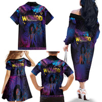 Aotearoa Arts Festival 2025 Family Matching Off The Shoulder Long Sleeve Dress and Hawaiian Shirt Maori Music Art Dance - Rhythmic Vibes