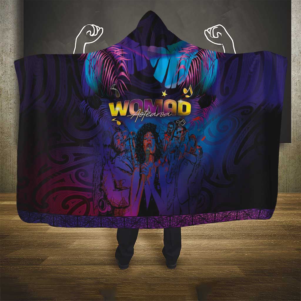 Aotearoa Arts Festival 2025 Hooded Blanket Maori Music Art Dance - Rhythmic Vibes LT03 - Polynesian Pride