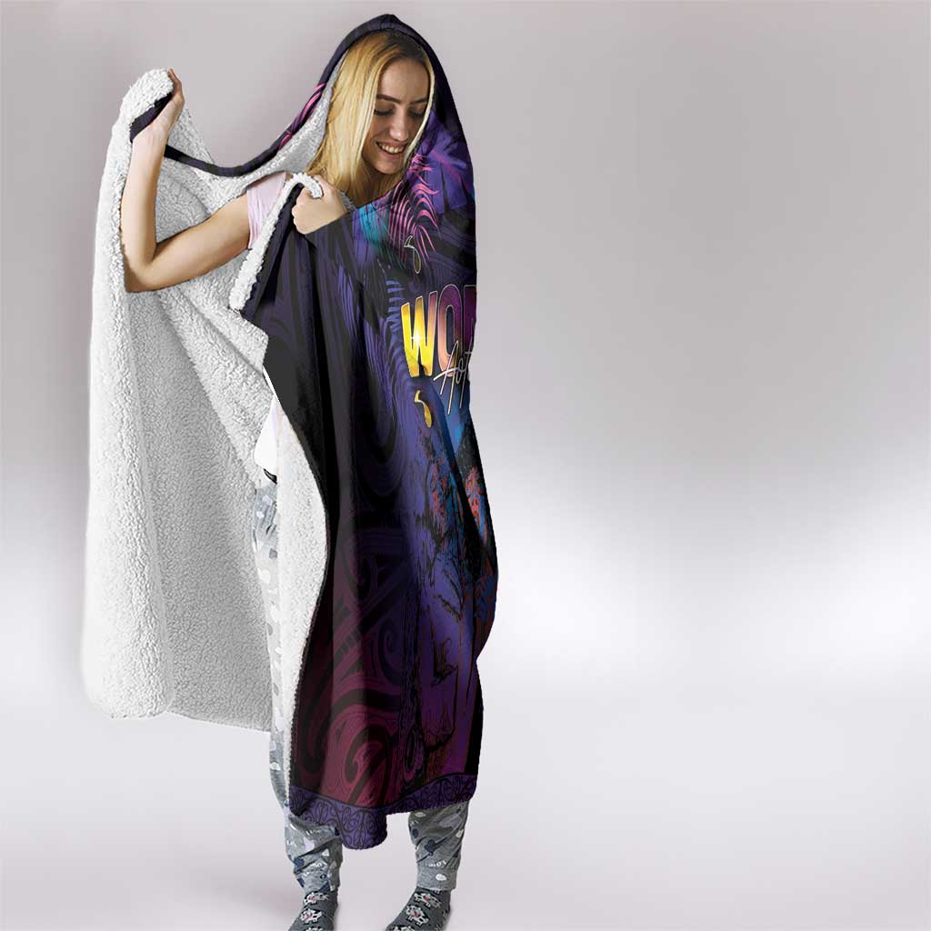 Aotearoa Arts Festival 2025 Hooded Blanket Maori Music Art Dance - Rhythmic Vibes LT03 - Polynesian Pride