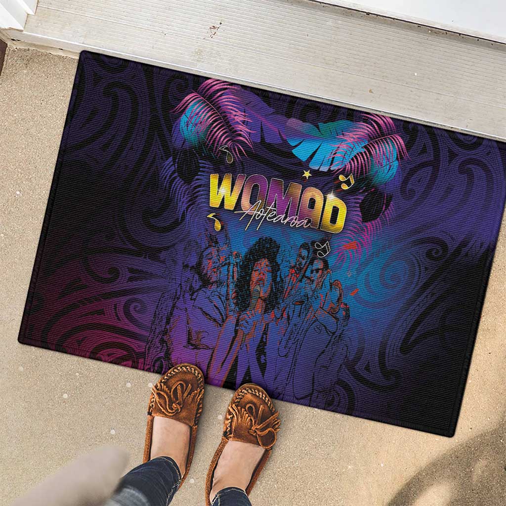 Aotearoa Arts Festival 2025 Rubber Doormat Maori Music Art Dance - Rhythmic Vibes LT03 - Polynesian Pride