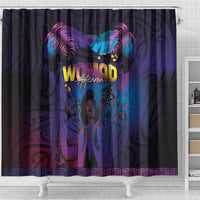 Aotearoa Arts Festival 2025 Shower Curtain Maori Music Art Dance - Rhythmic Vibes