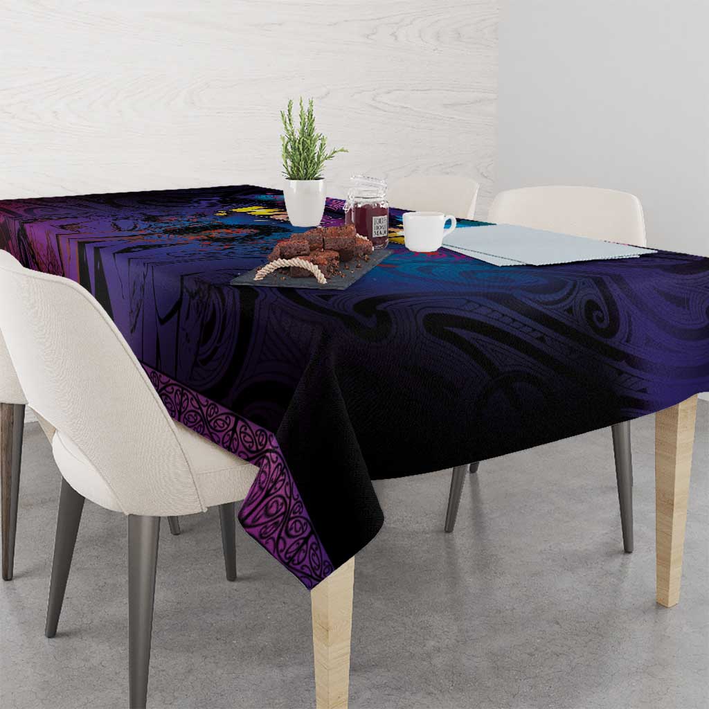 Aotearoa Arts Festival 2025 Tablecloth Maori Music Art Dance - Rhythmic Vibes LT03 - Polynesian Pride