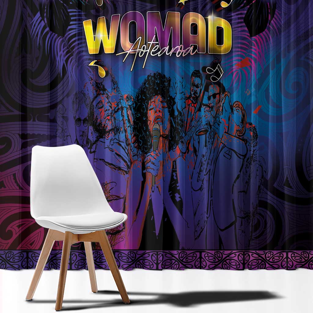 Aotearoa Arts Festival 2025 Window Curtain Maori Music Art Dance - Rhythmic Vibes LT03 - Polynesian Pride