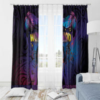 Aotearoa Arts Festival 2025 Window Curtain Maori Music Art Dance - Rhythmic Vibes LT03 - Polynesian Pride