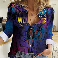 Aotearoa Arts Festival 2025 Women Casual Shirt Maori Music Art Dance - Rhythmic Vibes