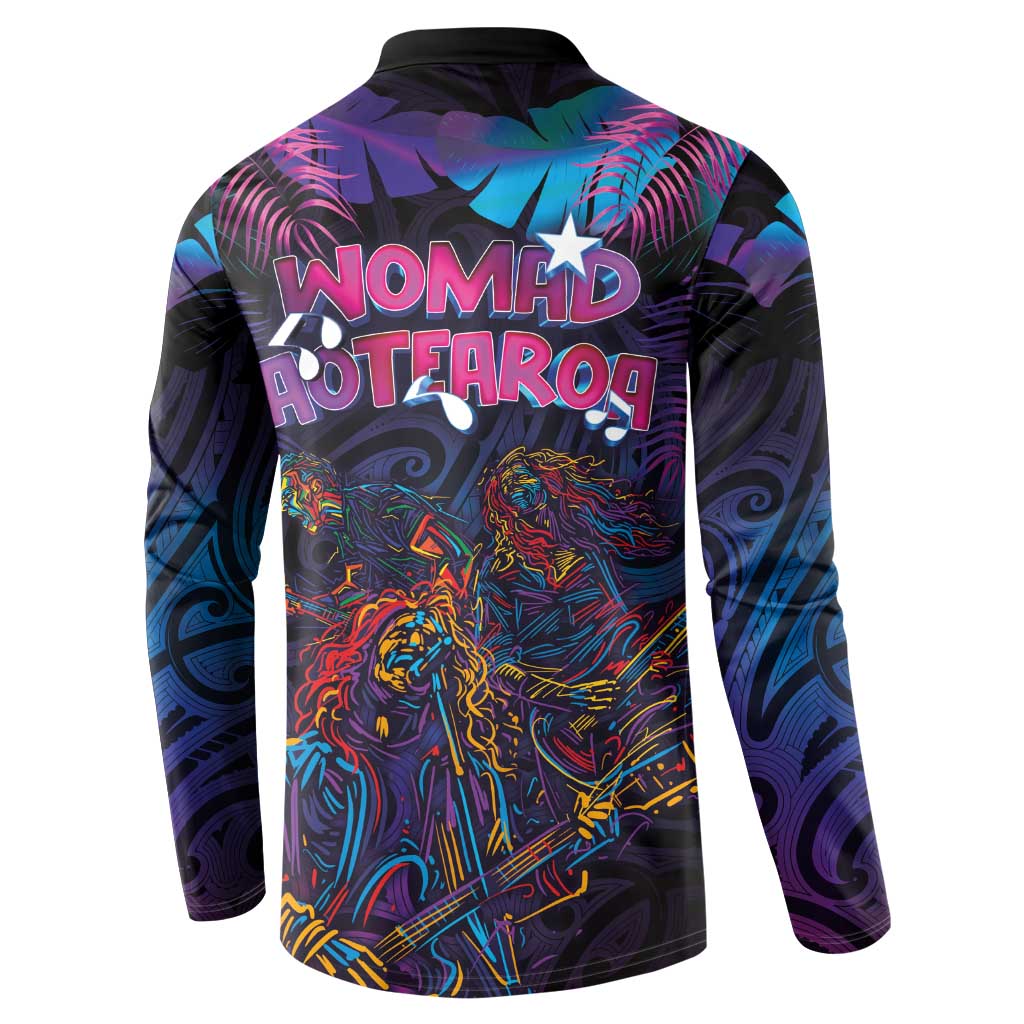 Aotearoa Arts Festival 2025 Button Sweatshirt Maori Performing Art and Music - Rhythmic Vibes LT03 - Polynesian Pride
