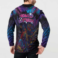 Aotearoa Arts Festival 2025 Button Sweatshirt Maori Performing Art and Music - Rhythmic Vibes LT03 - Polynesian Pride