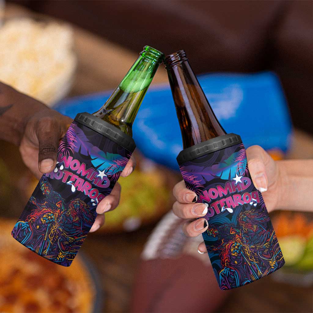 Aotearoa Arts Festival 2025 4 in 1 Can Cooler Tumbler Maori Performing Art and Music - Rhythmic Vibes