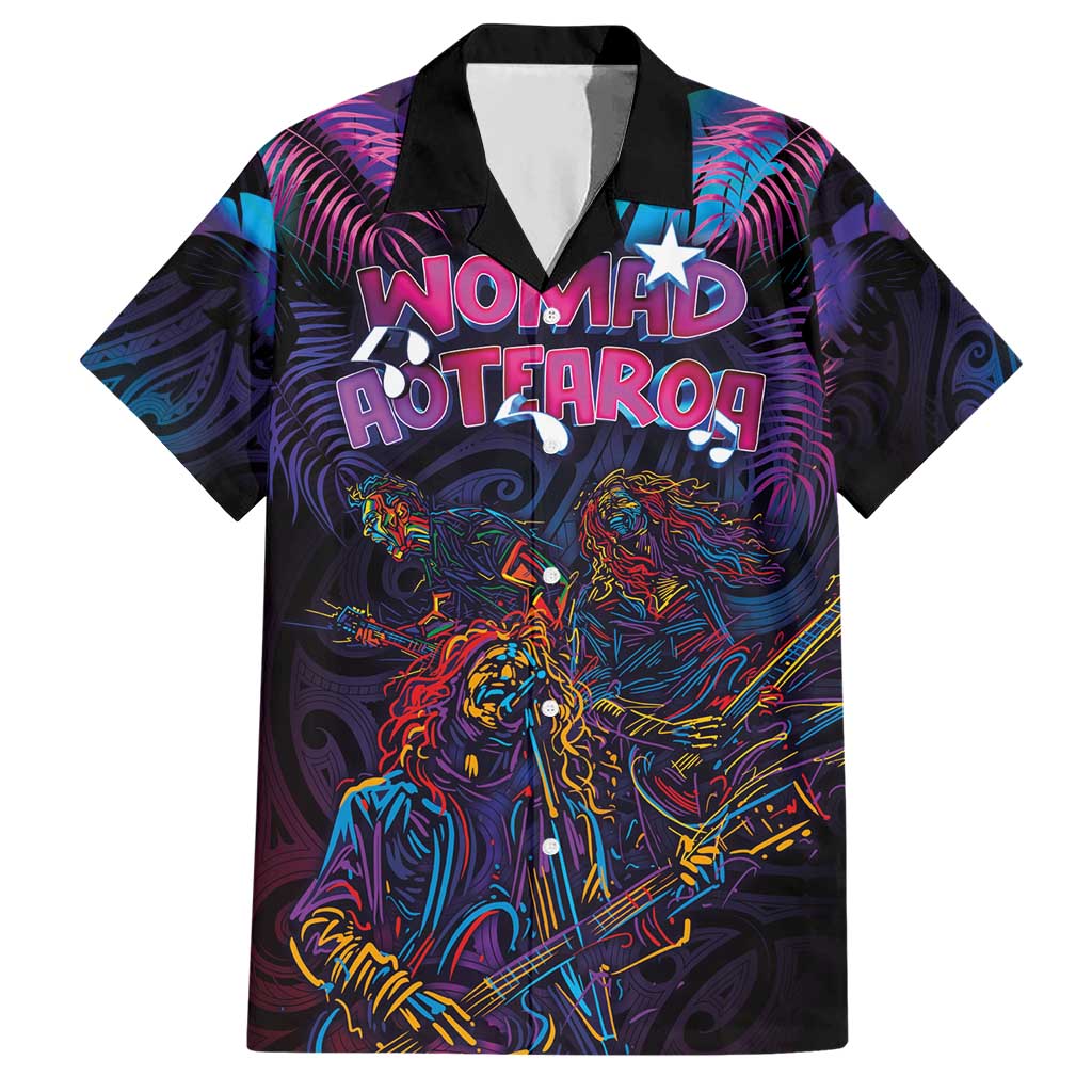 Aotearoa Arts Festival 2025 Hawaiian Shirt Maori Performing Art and Music - Rhythmic Vibes LT03 Black - Polynesian Pride