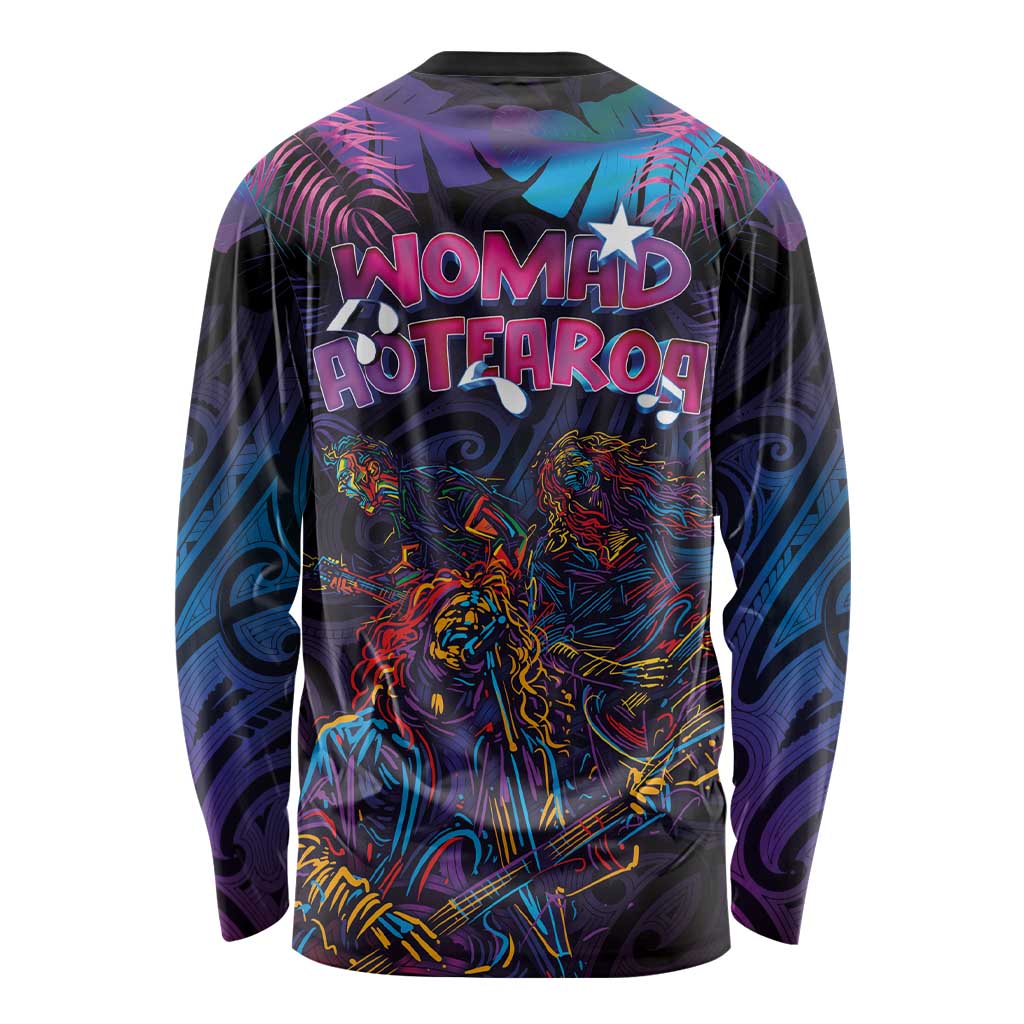 Aotearoa Arts Festival 2025 Long Sleeve Shirt Maori Performing Art and Music - Rhythmic Vibes