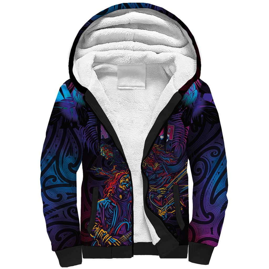 Aotearoa Arts Festival 2025 Sherpa Hoodie Maori Performing Art and Music - Rhythmic Vibes