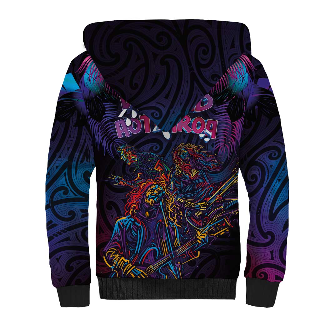 Aotearoa Arts Festival 2025 Sherpa Hoodie Maori Performing Art and Music - Rhythmic Vibes