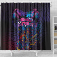 Aotearoa Arts Festival 2025 Shower Curtain Maori Performing Art and Music - Rhythmic Vibes