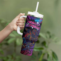 Aotearoa Arts Festival 2025 Tumbler With Handle Maori Performing Art and Music - Rhythmic Vibes