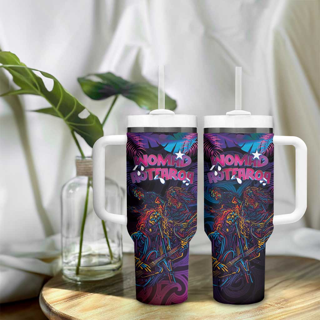 Aotearoa Arts Festival 2025 Tumbler With Handle Maori Performing Art and Music - Rhythmic Vibes