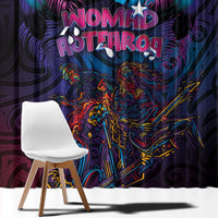 Aotearoa Arts Festival 2025 Window Curtain Maori Performing Art and Music - Rhythmic Vibes LT03 - Polynesian Pride