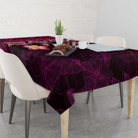 Hawaiian Turtles and Plumeria Tablecloth Polynesian Art Tribal Tattoo Cerise LT03 - Polynesian Pride