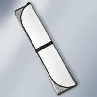 Custom New Zealand Football Auto Sun Shade The Whites-Sporty T90 Style - Polynesian Pride