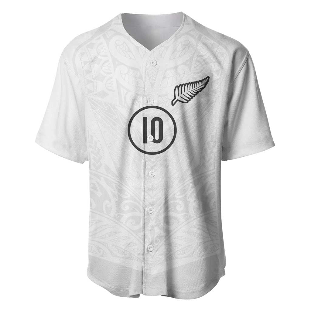 Custom New Zealand Football Baseball Jersey The Whites-Sporty T90 Style - Polynesian Pride