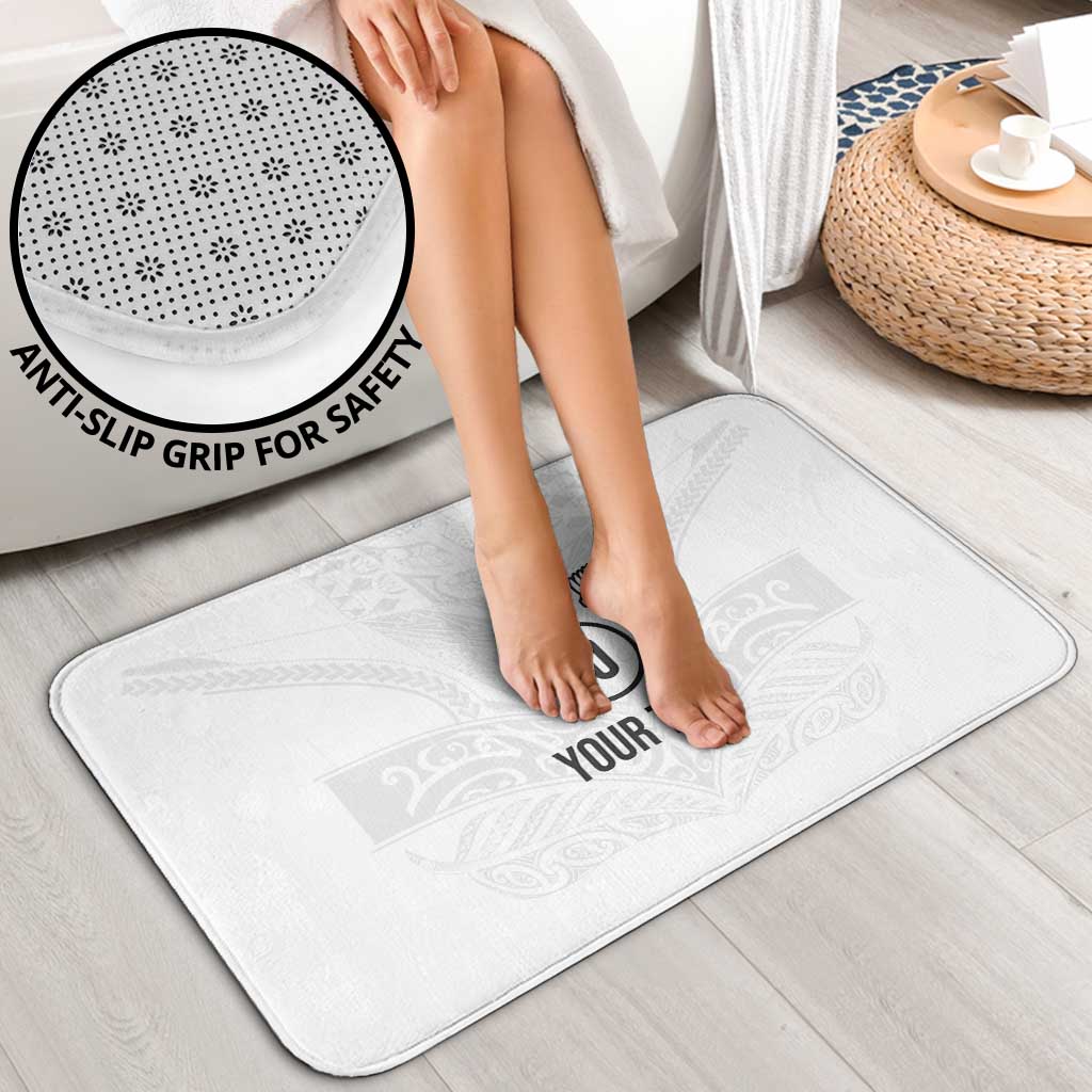 Custom New Zealand Football Bathroom Set The Whites-Sporty T90 Style - Polynesian Pride