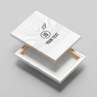 Custom New Zealand Football Canvas Wall Art The Whites-Sporty T90 Style - Polynesian Pride