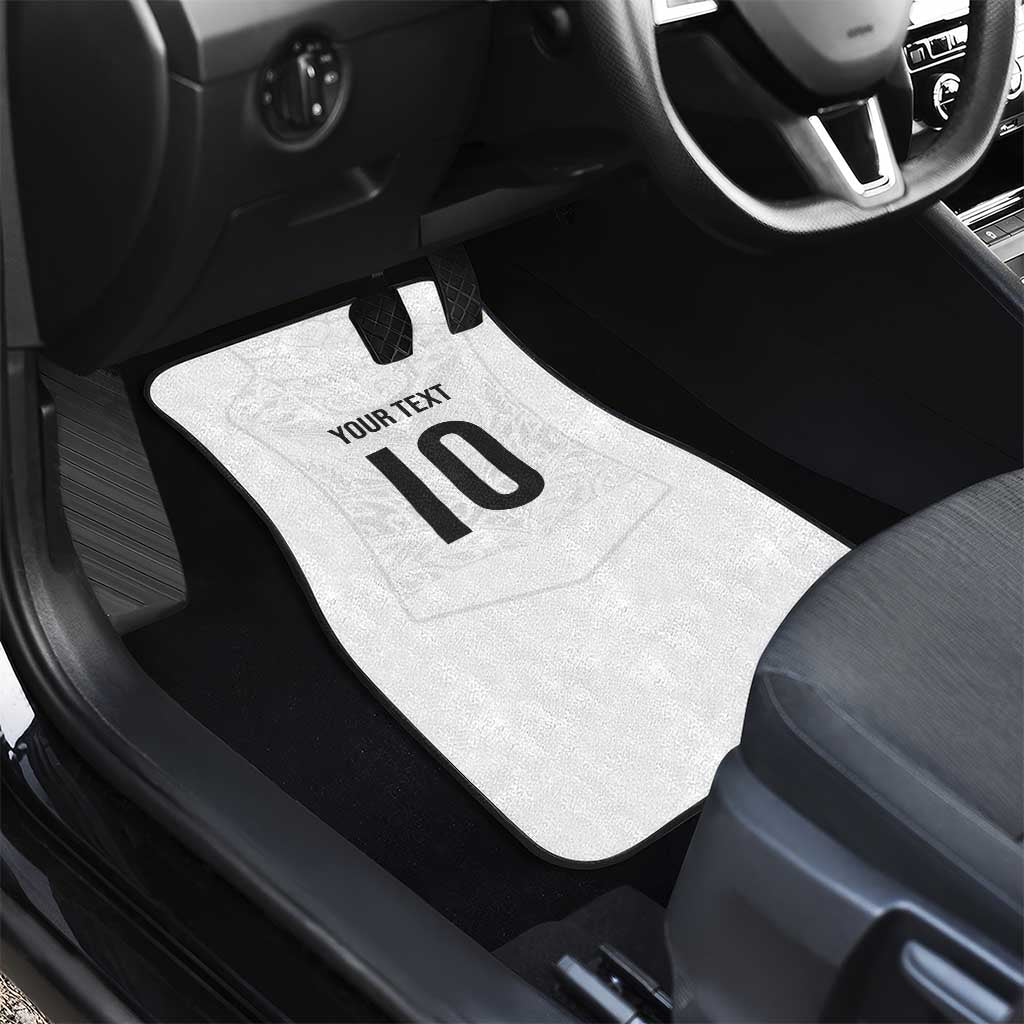 Custom New Zealand Football Car Mats The Whites-Sporty T90 Style - Polynesian Pride